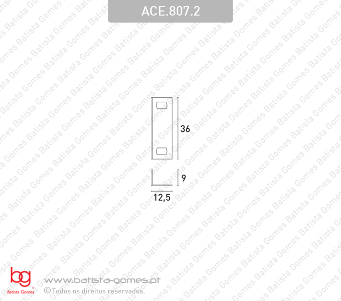 Chapa testa para fechaduras de mobili�rio